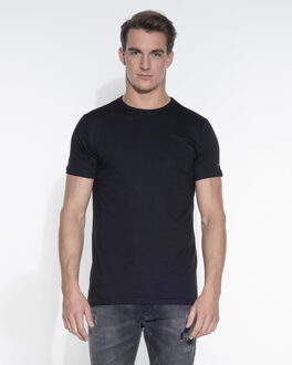 7520 - 2-pack Heren T-shirt Ronde Hals Zwart Basic Fit - M