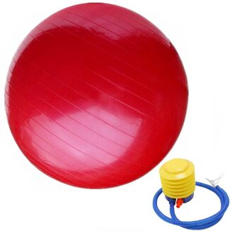 75Cm Sport Yoga Ballen Pilates Fitness Sport Balans Oefening Pilates Workouts Massage Bal Sportscholen Thuis Training Yoga Ballen L716 rood