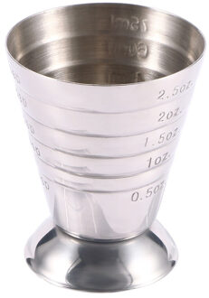75Ml Rvs Bar Wijn Cocktail Shaker Jigger Enkele Double Shot Drink Mixer Wijn Measurer Cup Bar Gereedschap