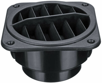 75Mm Warm Luchtuitlaat Ducting Duct Outlet Plastic Propex Zwarte Delen