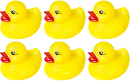 75x Badeendjes geel badspeelgoed 4.5 cm