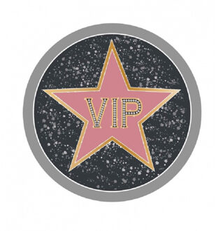 75x stuks Bierviltjes VIP/Hollywood thema print - Feestartikelen en versieringen