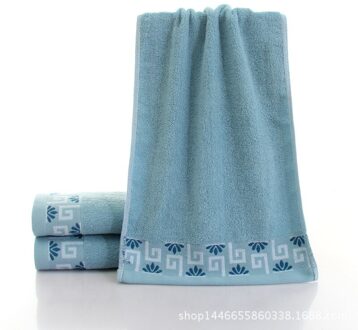 75X34CM Microfiber Sneldrogende Handdoek Beer Cartoon Handdoeken Katoen Zachte Droge Handdoeken Keuken Schone Absorberende Handdoeken Kleur Blauw