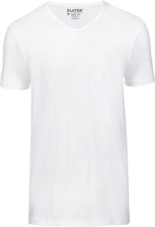 7600 - 2-pack Heren T-shirt V-Hals WIt Basic Fit - M