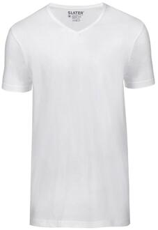 7600 - 2-pack Heren T-shirt V-Hals WIt Basic Fit - S