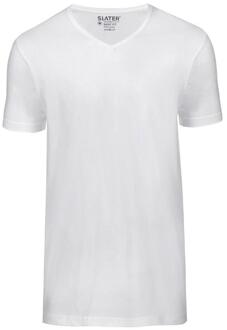 7600 - 2-pack Heren T-shirt V-Hals WIt Basic Fit - XL