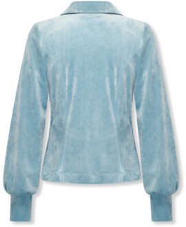 7640 r lora velour ice Blauw - M