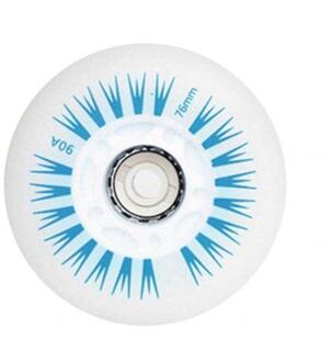 76Mm Duurzaam Kleurrijke Knipperende Roller Kid Veilig Katrol Hak Led Licht Inline Sliding Voor Outdoor Flash Roller Skate wielen Blauw
