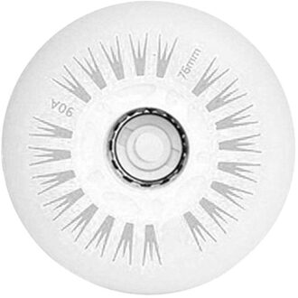 76Mm Duurzaam Kleurrijke Knipperende Roller Kid Veilig Katrol Hak Led Licht Inline Sliding Voor Outdoor Flash Roller Skate wielen wit