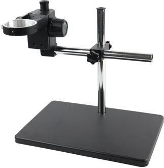 76Mm Ring Holder Big Size Zware Verstelbare Boom Grote Stereo Arm Tafel Stand Voor Lab Industrie Stereo Microscoop camera zwart