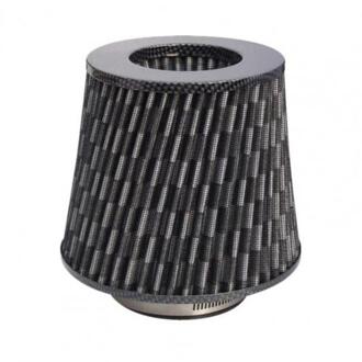 76Mm Universele Auto Koude Intake Inductie Sport Power Mesh Cone Air Flow Filter koolstof Grain