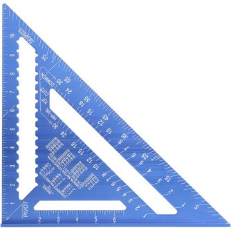 77/12 Inch Metrische Aluminium Driehoek Hoek Heerser Gradenboog Swanson Speed Vierkante Layout Gauge Houtbewerking Meting Tool 12duim B