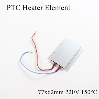 77x62mm 220V 150 Graden Celsius Aluminium PTC Verwarmingselement Constante Thermostaat Thermistor Lucht Verwarming Sensor Met shell 77*62mm