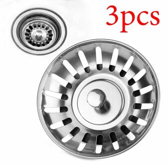 78-84Mm Badkamer Gootsteenzeefje 304 Roestvrij Staal Water Stopper Sink Water Filter Plug Aanrecht Accessoires Keuken gereedschap 2 2stk