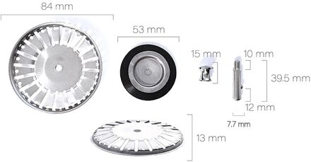 78-84Mm Badkamer Gootsteenzeefje 304 Roestvrij Staal Water Stopper Sink Water Filter Plug Aanrecht Accessoires Keuken gereedschap