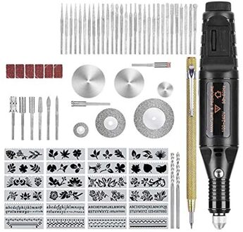 78 Pcs Elektrische Graveren Tool Kit, Graveur Met Kraspen Etcher, Verstelbare Speed Diy Etsen Pen