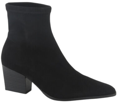 78151-ae-05 dames enkellaarzen gekleed Zwart - 38