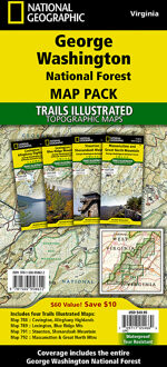 788,789,791,792 Topographic Map Guide George Washington Nat. Forest Map Pack | National Geographic