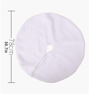 78Cm Witte Kerstboom Rok Pluche Mat Xmas Floor Tapijt Ornamenten Xmas Kerstboomversiering Pad Jaar