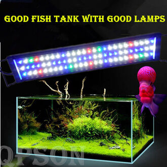 78LED 18W 55cm RGB Aquarium Licht Volledige Spectrum Aquarium Plant Marine Voor 65-70CM Vis tank Uk plug