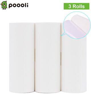 79.5*30Mm 3 Rollen Thermisch Papier Roll Wit Niet-klevende Bpa-vrij Langdurige 10-Jaar Papier Voor L3 Draagbare Thermische Printer Self-adhesive