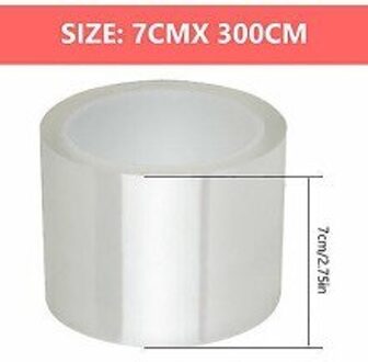 7Cm X 300Cm Sill Scuff Cover Accessoires Bumper Auto Deur Plaat Voor Achter Spoiler