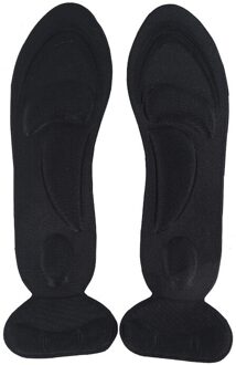 7D Arch Ondersteuning Silicone Schoenen Pad Comfortabele Gel Inlegzolen Mannen Massage Zool Schoen Vrouwen Inlegzolen Inserts Schokabsorptie Pads zwart