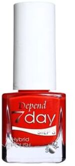 7day Hybrid Polish 7221 Red Make Me Smile 5ml