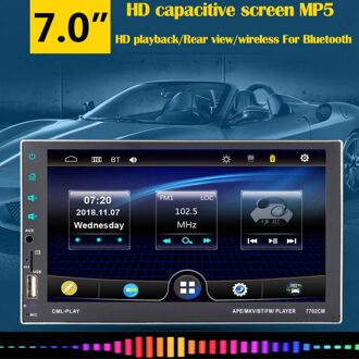 7Inch Auto MP5 Speler Draadloze Voor Bluetooth Touchscreen Stereo Radio Fm/Usb/Tf MP5 Auto Mediaspeler auto Accessoires