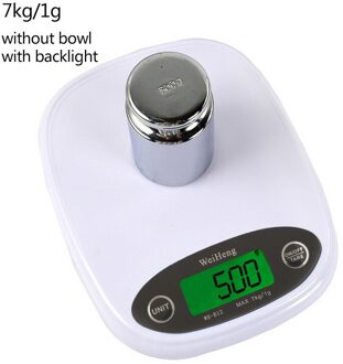 7Kg/3Kg 0.1/1G Keuken Schaal Hoge Precisie Mini Lcd Digitale Display Schaal Gram Wegen sieraden Voedsel Meet Schaal Met Kom 7kg-1g backlight
