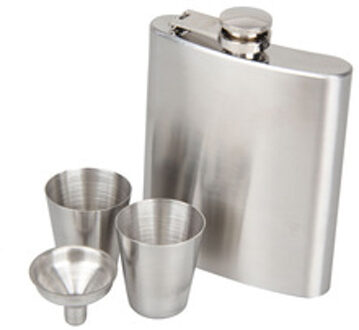 7Oz Rvs Heupfles Voor Alcohol Liquor Whisky Alcohol Cap Trechter Drinkware Drinker Heupfles Mini Fles