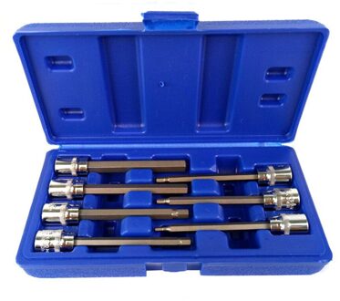 7Pc 3mm-10mm Druk Batch Mouwen Hexagon Bit Dopsleutel Druk Batch Mouw Druk Batch Mouwen set