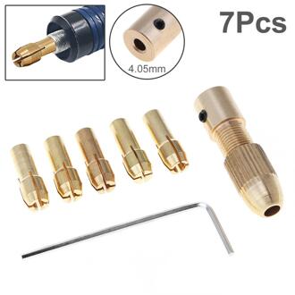 7Pcs 2.0Mm 2.35Mm 4.05Mm 5.05Mm Mini Zelf Aanscherping Boor Klauwplaten Ondersteuning 0.5-3.0Mm boor Voor Abs Boord Licht Boord Punch