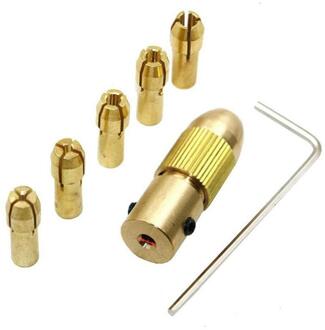 7Pcs 3.17Mm Mini Self-Aanscherping Boor Klauwplaten Ondersteuning 0.5-3.0Mm Boor Voor Abs Boord/Licht Boord Punch