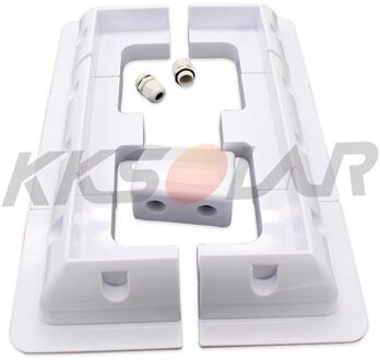 7Pcs Abs Zonnepaneel Beugel Montage Ondersteuning Wit Voertuig Garages Voor Rv Campers Solar Caravana Kits