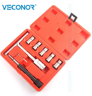 7PCS Diesel Injector Seat Cutter Set For Injector Seat Cleaning & Recutting Rail Diesel Engines Case Send Randomly