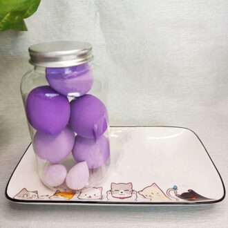 7Pcs/Fles Schoonheid Ei Zachte Paddestoel Hoofd Puff Spons Beauty Foundation Powder Puff Cosmetische Make Up Ei 7stk A