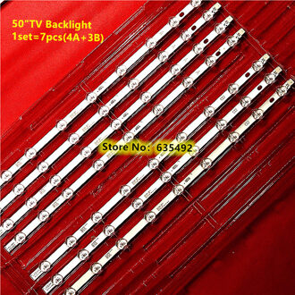 7pcs LED Backlight strip 9 Lamp Voor Pan als onic 50 ''NDV REV1.1 TV EEN B HITACHI 50HYT62U TX-50A300B VES500UNDA VES500UNDC-2D-N01