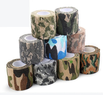 7pcs/Lot Camouflage Kinesiology Tape Medical Glue Muscle Elastic Bandage Non-woven Gym Support Athletic Fitness Sports Safety