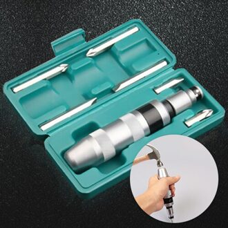 7PCS Professionele Draagbare Impact Schroevendraaier Voor Losmaken Bevroren Bouten En Hardnekkige Bevestigingsmiddelen Met Antislip Handvat