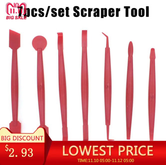 7Pcs Scraper Tools Car Accessories Squeegee Vinyl Wrap Film Edge-closing Tool For Automobile Scraper Tools Auto Accessories