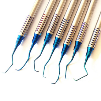 7Pcs/set Good quality Dental Tooth Cleaning Scaler Gracey Curette Periodontal Dental Scaler Instrument Tool Hand use