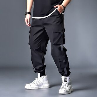 7XL 6XL 5XL Xxxxl Hip Hop Harembroek Mode Mannen Joggers Harembroek Linten Rits Casual Broek Mannen Cargo broek