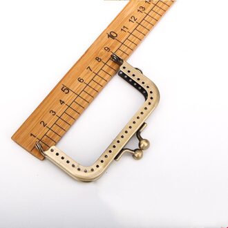 8/10/12 Cm Vierkante Metalen Purse Frame Handvat voor Clutch Bag Handtas Accessoires Maken Kus Sluiting Lock voor Tas Accessoires 8cm