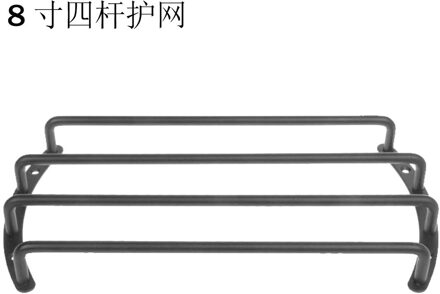 8 "10" 12 "Speaker Cover Auto Audio Metalen Grille Universele Subwoofer Grill Protector Cover Matte Black Luidspreker trim Four bar 8 inches