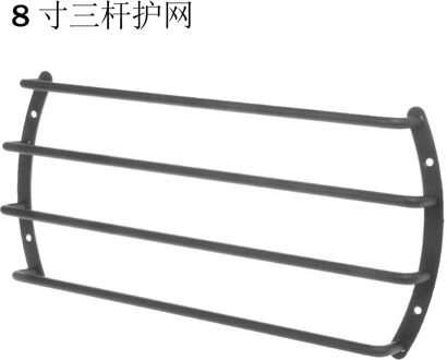 8 "10" 12 "Speaker Cover Auto Audio Metalen Grille Universele Subwoofer Grill Protector Cover Matte Black Luidspreker trim Three bar 8 inches