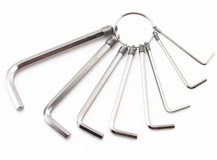 8/10 Pcs Inner Hexagon Sspanner Metric Combinatie Inbussleutel 1.5 Mm-10 Mm Mechanic Tool Set 8stk