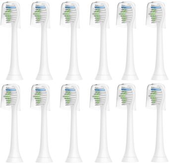 8/12/16/20Pc Tand Opzetborstels Voor HX6511 HX9362 HX6013 HX6063 HX3110 HX3212 HX6231 HX6631 HX6711 HX6721 HX8911 12stk met CAP