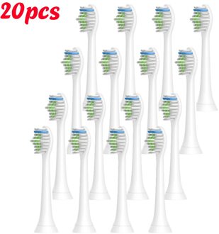 8/12/16/20Pc Tand Opzetborstels Voor HX6511 HX9362 HX6013 HX6063 HX3110 HX3212 HX6231 HX6631 HX6711 HX6721 HX8911 20stk