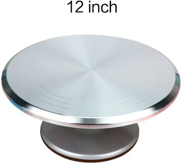 8 12 Inch Cake Rack Craft Draaitafel Platform Taart Draaitafel Roterende Taart Bakken Nozzle Spatel Cake Stand 12 duim-C